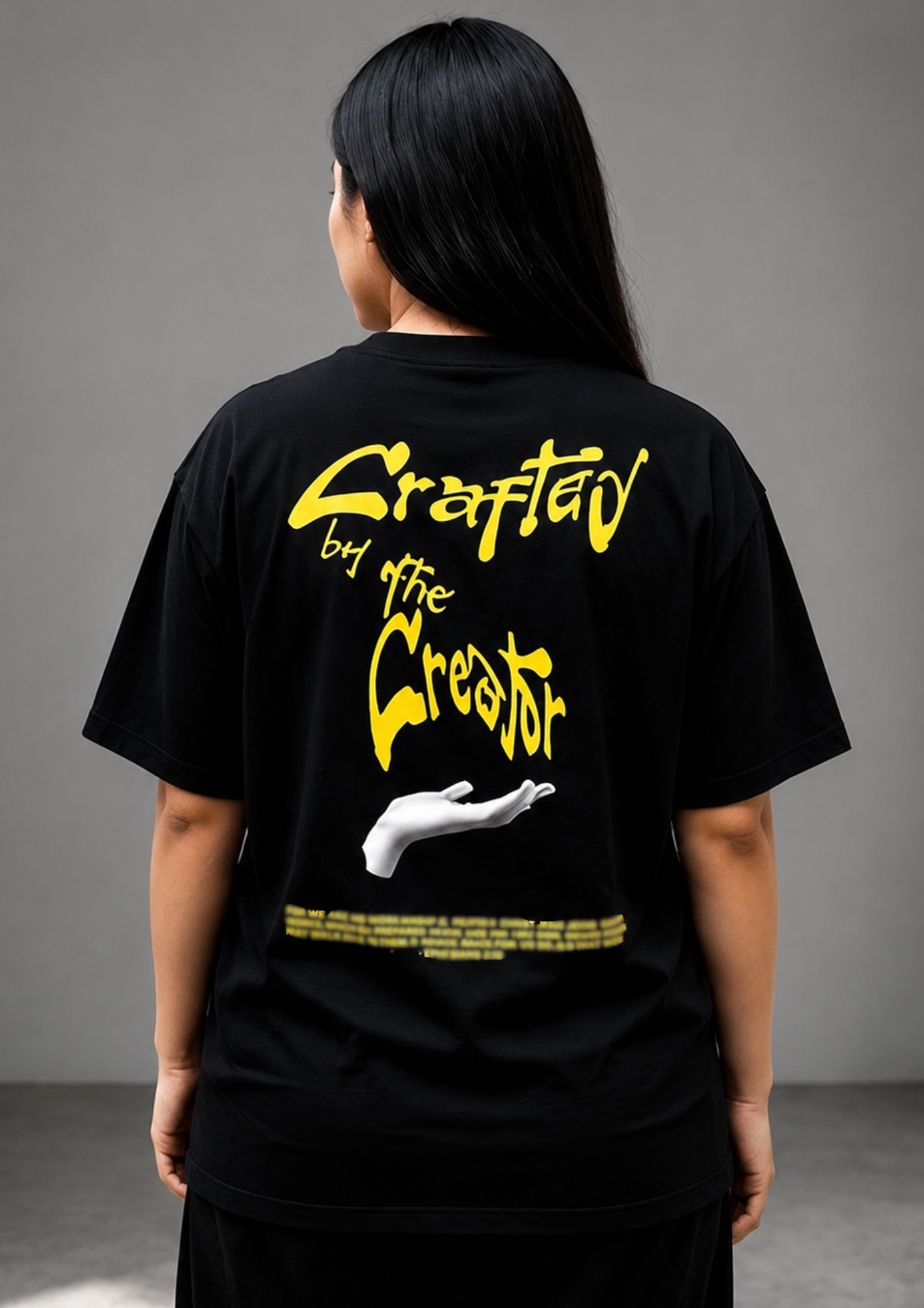T-Shirt Oversized Crafted by the Creator - 1 Peter 2:9 - Premium Unisex
