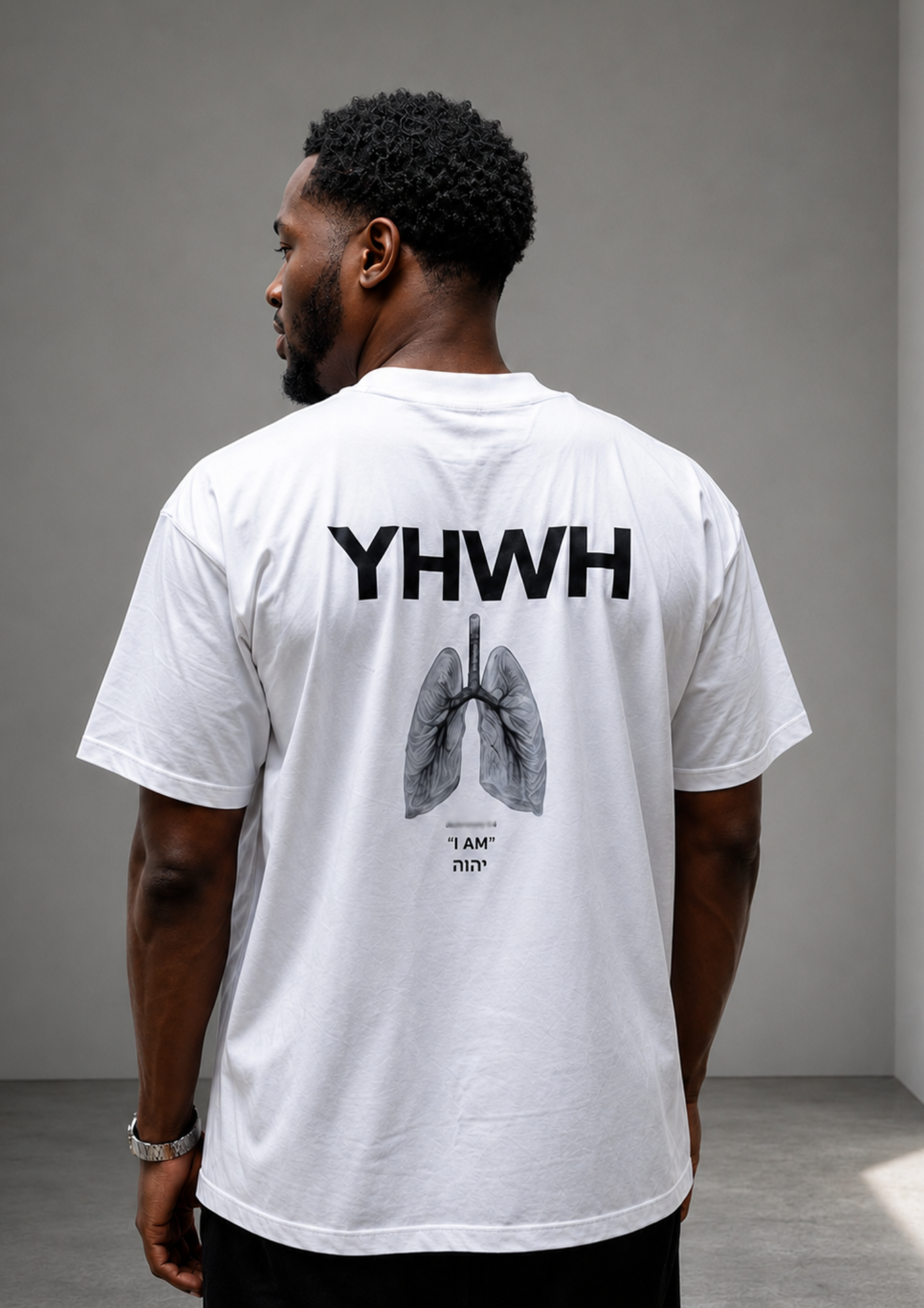 T-Shirt Oversized YHWH  - Premium Unisex