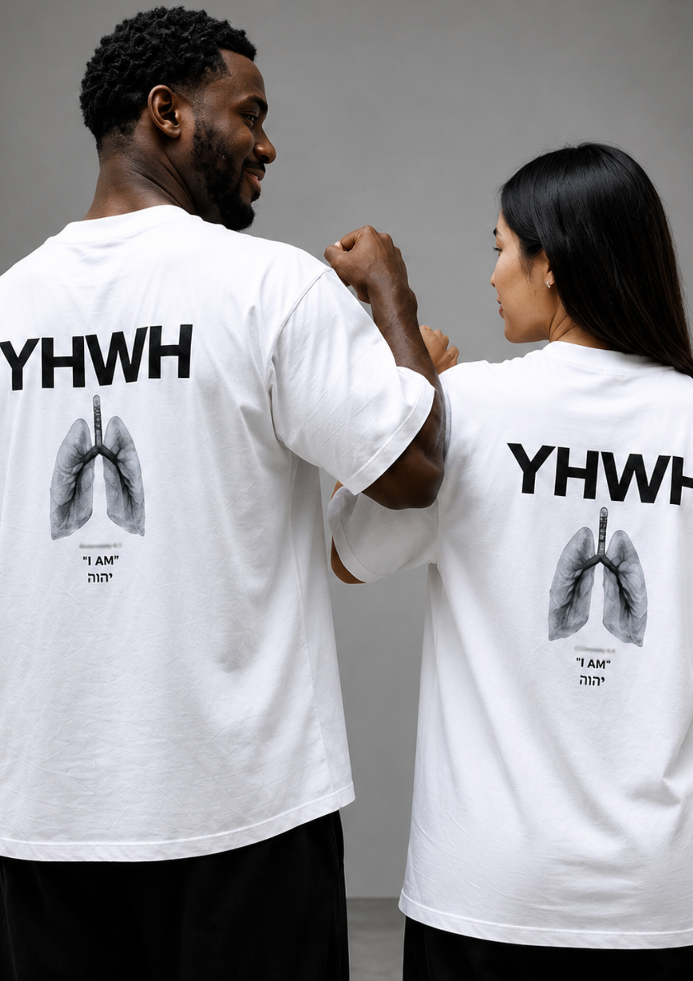 T-Shirt Oversized YHWH  - Premium Unisex